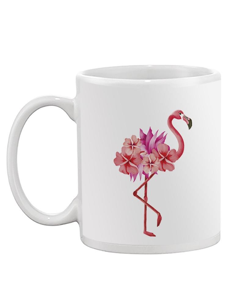 Flamingo Made Of Flowers Mug -SPIdeals Designs