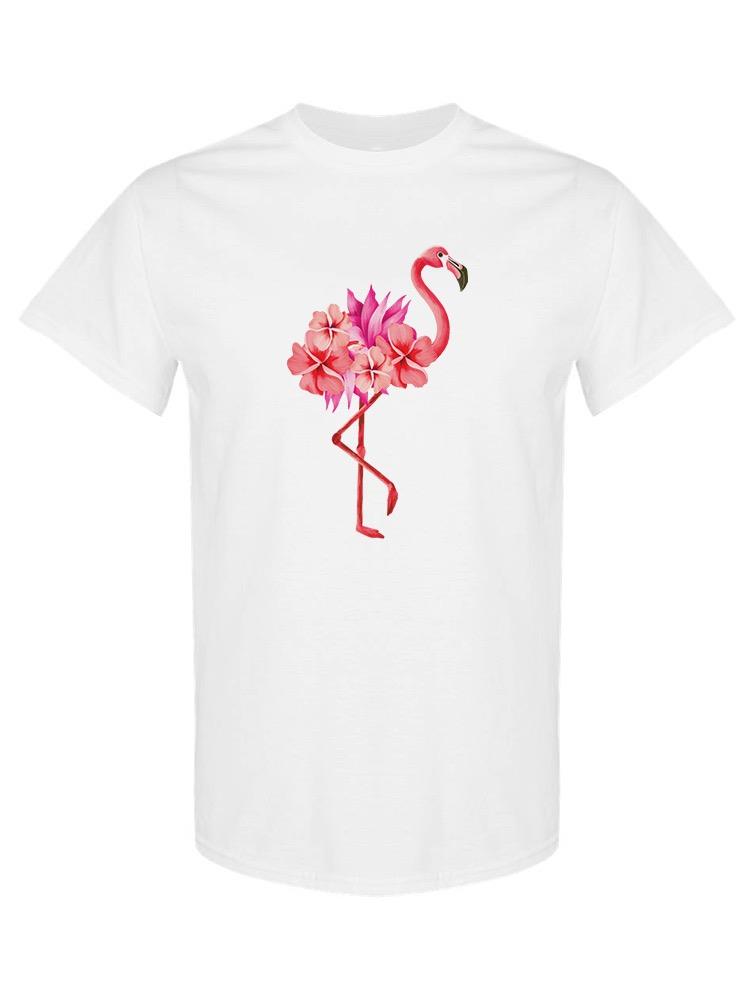 Flamingo Made Of Flowers T-shirt -SPIdeals Designs
