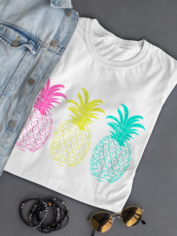 Colored Pineapples T-shirt -SPIdeals Designs