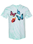 Many Butterflies Tie Dye Tee -SPIdeals Designs