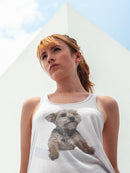 Yorkie Dog Leaning T-shirt -SPIdeals Designs