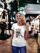 Yorkie Dog Leaning T-shirt -SPIdeals Designs