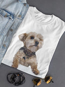 Yorkie Dog Leaning T-shirt -SPIdeals Designs