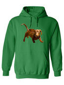 Running Dachshund Hoodie -SPIdeals Designs