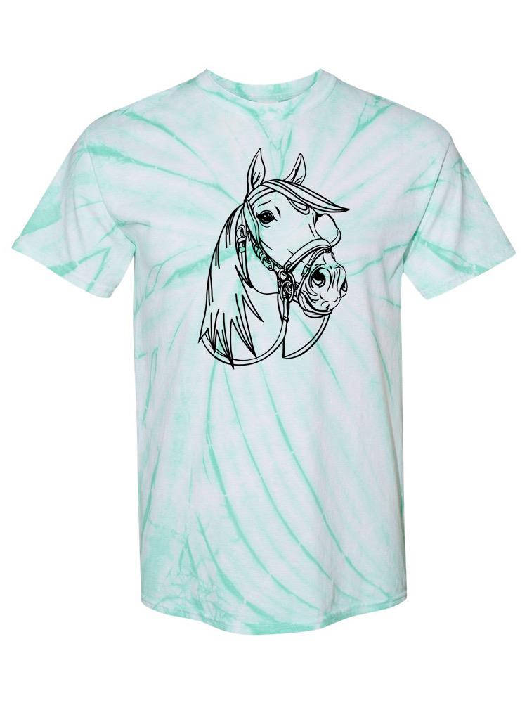 Black And White Horse Tie Dye Tee -SPIdeals Designs