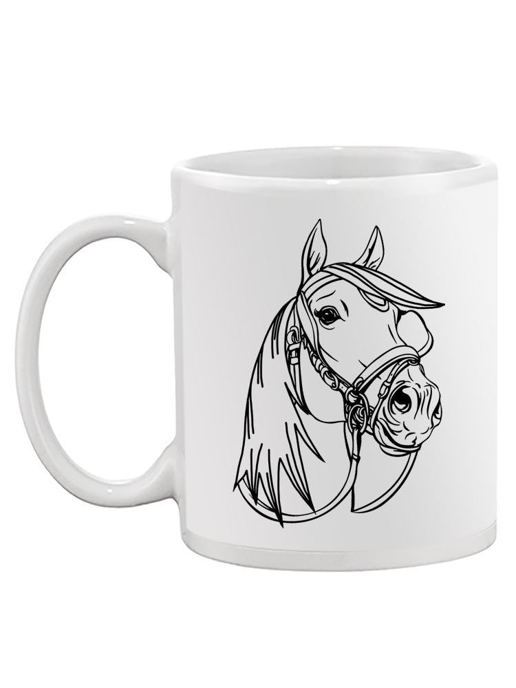Black And White Horse Mug -SPIdeals Designs