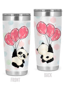 Panda Floating With Balloons Tumbler -SPIdeals Designs
