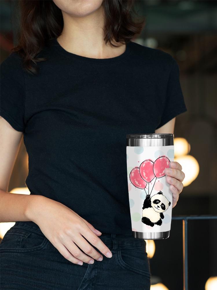 Panda Floating With Balloons Tumbler -SPIdeals Designs