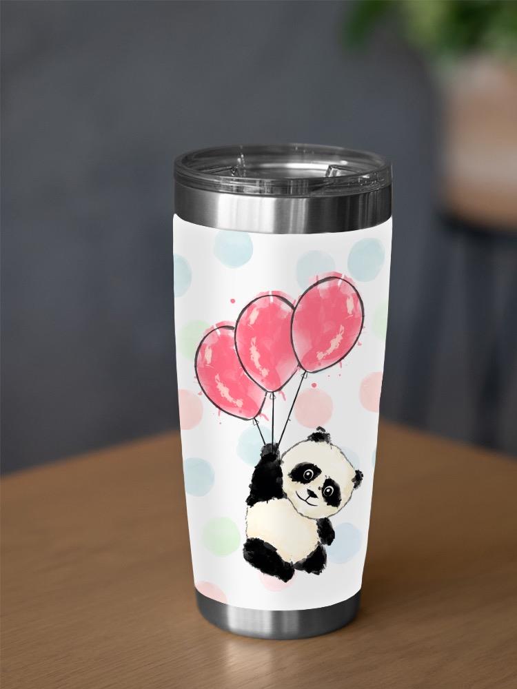 Panda Floating With Balloons Tumbler -SPIdeals Designs