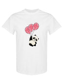 Panda With Balloons T-shirt -SPIdeals Designs
