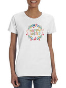 Happy Easter Wreath T-shirt -SPIdeals Designs