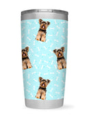 York Dog Puppy Sitting Tumbler -SPIdeals Designs