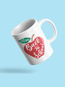 Back To School Apple Mug -SPIdeals Designs
