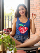 Back To School Apple Racerback Tank -SPIdeals Designs