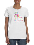 Colorful Dog Portrait T-shirt -SPIdeals Designs
