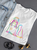 Colorful Dog Portrait T-shirt -SPIdeals Designs
