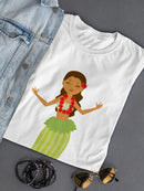 Hawaiian Girl T-shirt -SPIdeals Designs