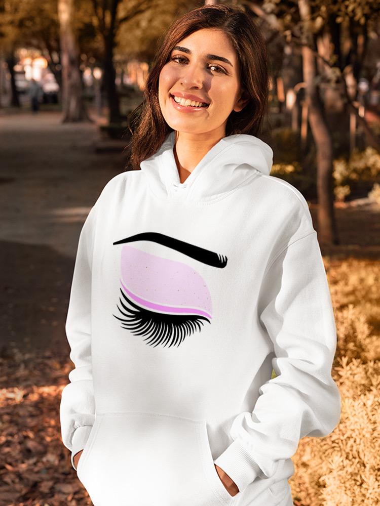 Closed Eye With Makeup Hoodie -SPIdeals Designs