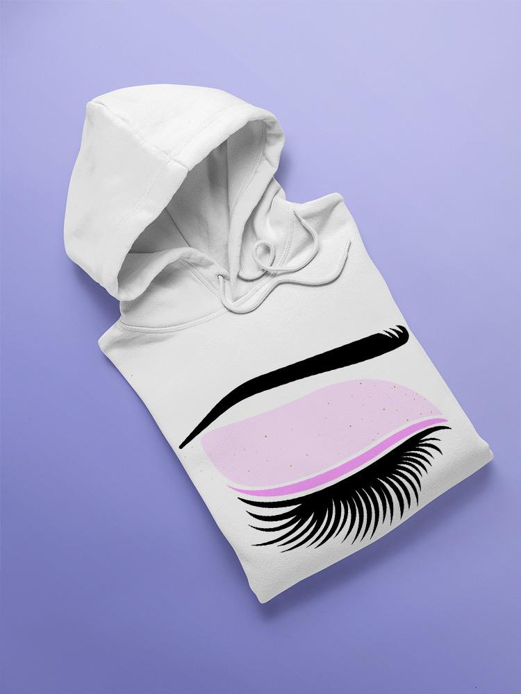 Closed Eye With Makeup Hoodie -SPIdeals Designs