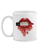 Lips With Red Lipstick Mug -SPIdeals Designs