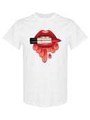 Lips With Red Lipstick T-shirt -SPIdeals Designs