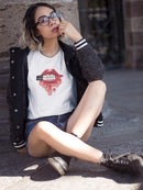 Lips With Red Lipstick T-shirt -SPIdeals Designs