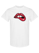 Red Lips Biting T-shirt -SPIdeals Designs