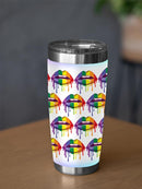 Rainbow Colored Lips Tumbler -SPIdeals Designs