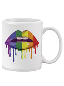 Rainbow Lips Mug -SPIdeals Designs