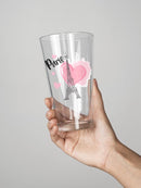 Paris Eiffel Tower Heart Pint Glass -SPIdeals Designs
