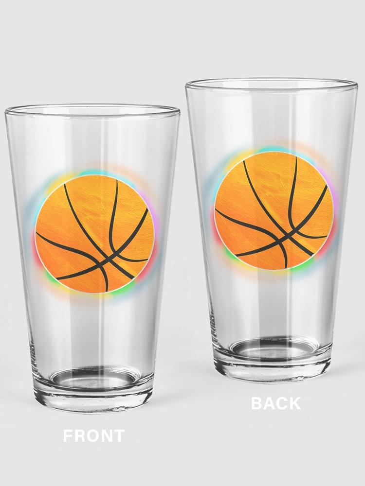 Glowing Basketball Pint Glass -SPIdeals Designs