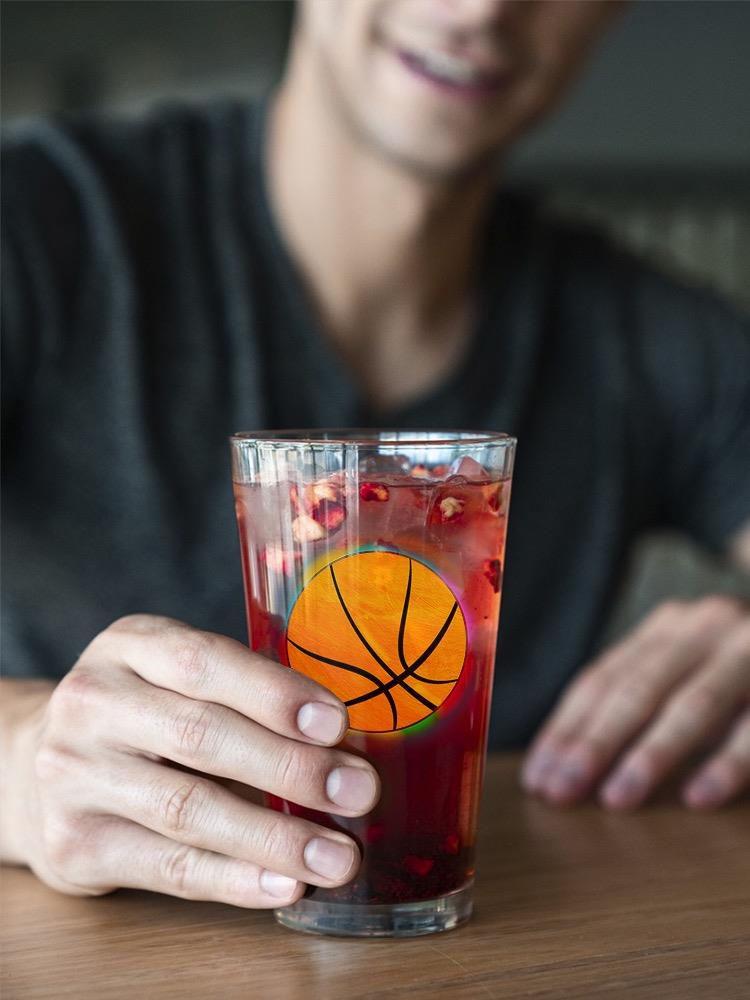 Glowing Basketball Pint Glass -SPIdeals Designs