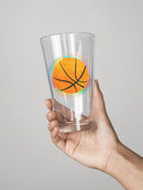 Glowing Basketball Pint Glass -SPIdeals Designs