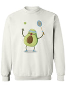 Avocado Playing Tennis Sweatshirt -SPIdeals Designs