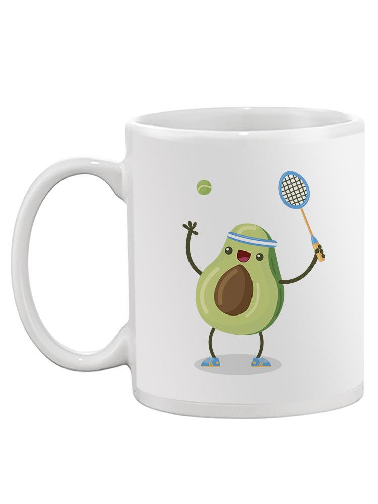 Avocado Playing Tennis Mug -SPIdeals Designs