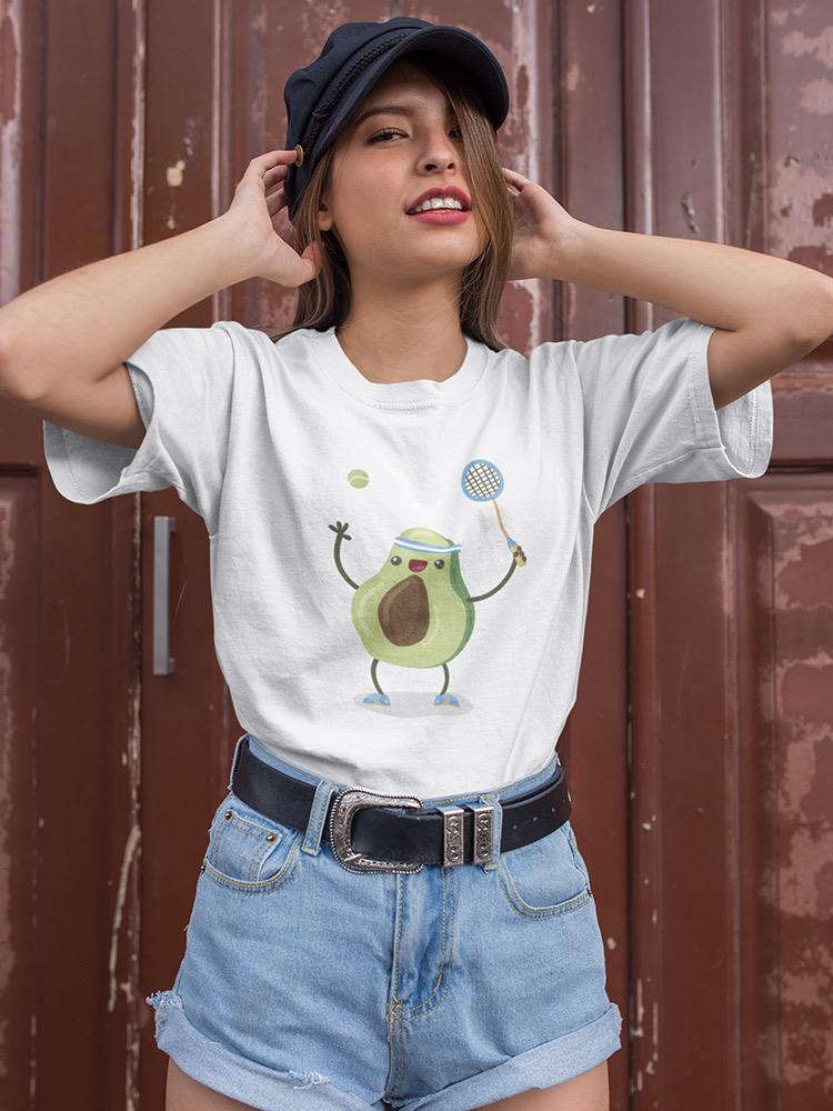 Avocado Playing Tennis T-shirt -SPIdeals Designs