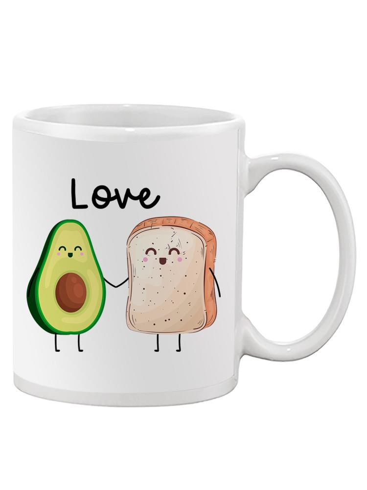 Love Bread And Avocado Mug -SPIdeals Designs