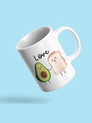 Love Bread And Avocado Mug -SPIdeals Designs