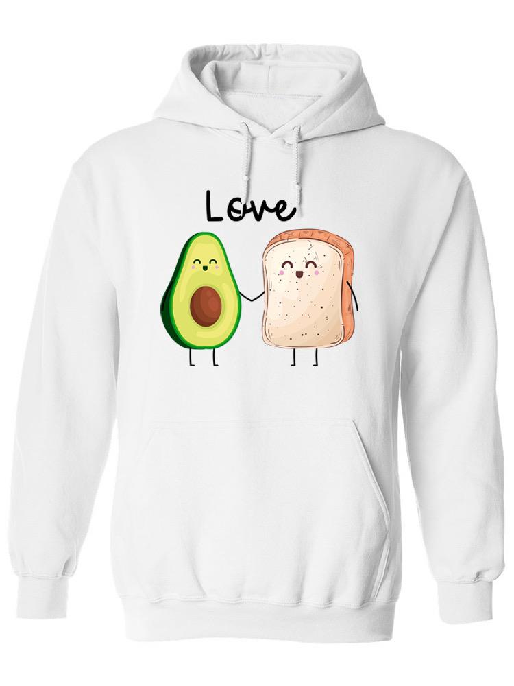 Love Bread And Avocado Hoodie -SPIdeals Designs