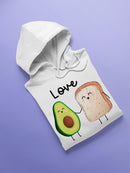Love Bread And Avocado Hoodie -SPIdeals Designs