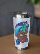 Woman With A Scarf On Hair Tumbler -SPIdeals Designs