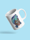 Woman With A Knot On Her Head Mug -SPIdeals Designs