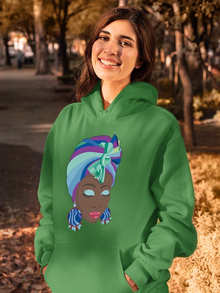 Woman With A Knot On Her Head Hoodie or Sweatshirt -SPIdeals Designs