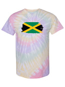 Jamaica Flag Tie Dye Tee -SPIdeals Designs