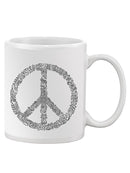 Floral Peace Sign Mug -SPIdeals Designs