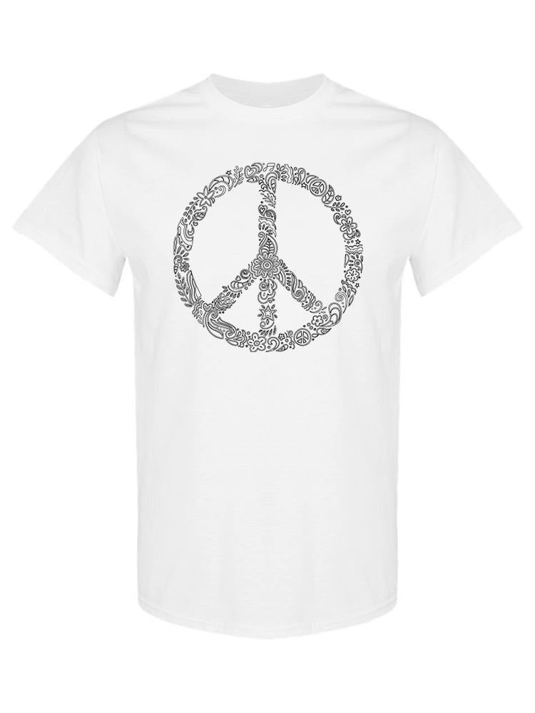 Floral Peace Sign T-shirt -SPIdeals Designs