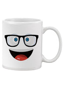 Smiling With Glasses Mug -SPIdeals Designs