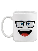 Smiling With Glasses Mug -SPIdeals Designs