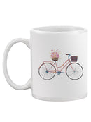 Bicycle With Flower Basket Mug -SPIdeals Designs