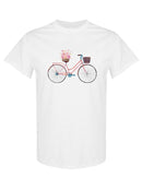 Bicycle With Flower Basket T-shirt -SPIdeals Designs